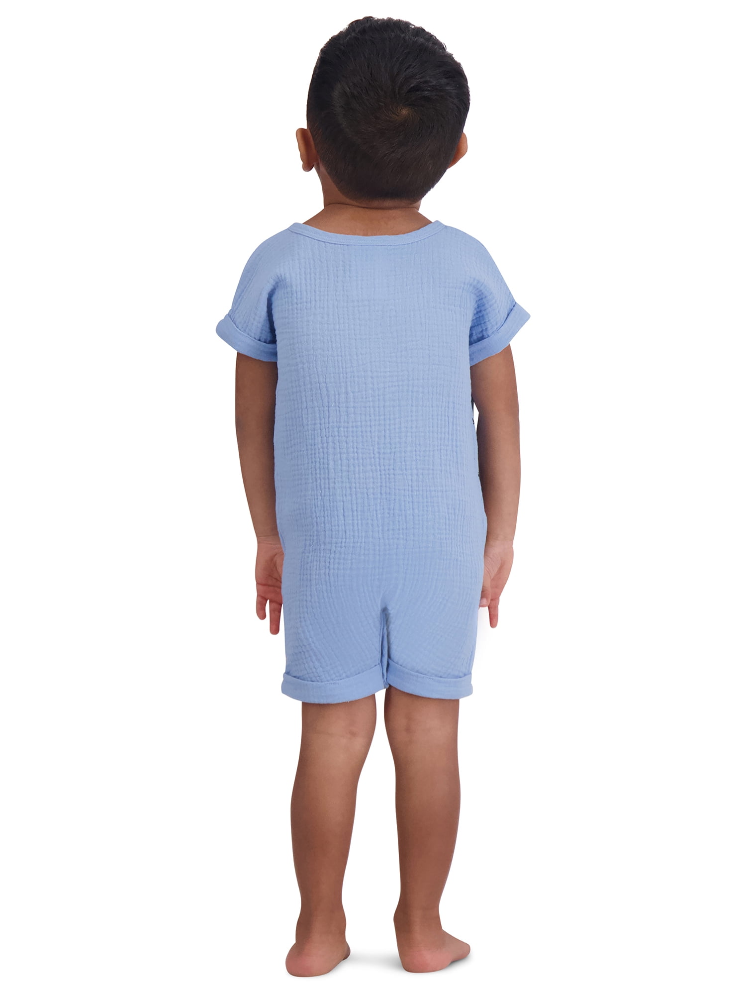 Stitch Baby Boys’ Short Sleeve and Sleeveless Romper Set, 2-Piece, Sizes 0/3M-24M