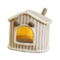 thumbnail image 2 of Cama para dormir para gatos, tienda para gatos, cómoda, lavable, antideslizante, perrera cálida para invierno Gris Yuyangstore Cama nido, 2 of 8