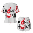 thumbnail image 5 of Naloa Gnome Home With A Cute Gnome Women's Short-Sleeved Pajama Set, Loungewear, Summer pajamas, Breathable Cozy - Medium, 5 of 9