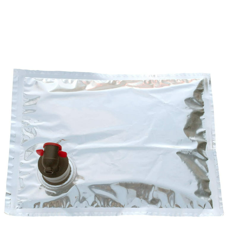 PortoVino 25oz Refill Dispenser Bag - 4 Pack with 750ml Flask, 25