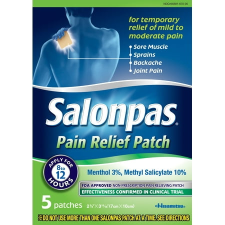 UPC 346581670059 product image for Salonpas Pain Relief Patch - 5 CT | upcitemdb.com