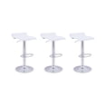thumbnail image 1 of Set De 3 Bancos Altos Giratorios Para Barra Desayunador Cocina Color Blanco, 1 of 4