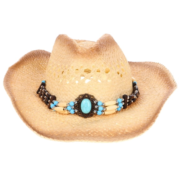 BESTYASH Wide Brim Straw Hat UV for Hiking, Travel, Outdoor Activities - 1 Piece