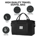 thumbnail image 3 of ​WANALIT Waterproof Duffel Bag for Gym and Travel, Weekender Carry On with Wet Dry Compartment, Luggage Sleeve, Airplane Approved (Black)​​, 3 of 8