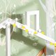 thumbnail image 5 of Casita cama infantil con estante de almacenamiento y dos cajones grandes con espacio de almacenamiento y forma de chimenea 90x200 blanco esquí esquí Gafas de esquí, 5 of 5