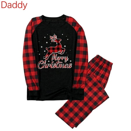 

Christmas Pajamas for Family Matching Family Christmas Pajamas Set Christmas Pjs For Family Set Red Plaid Top And Long Pants Sleepwear Sets