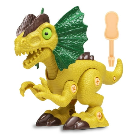 

Fovolat Kids Stem Dinosaur Toy|Sturdy and Safe Puzzle Disassembly Dinosaur Toy|Screw DIY Double Crown Dragon Model for Boy Gift