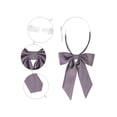thumbnail image 3 of INSPIRE CHIC Women's Bow Ties Solid Color Western Ribbon Pre-Tied Bowties Light Purple One Size, 3 of 6