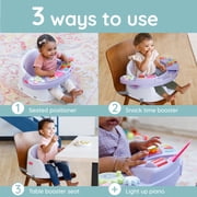 Infantino Music & Lights 3-in-1 Discovery Seat and Booster for Babies and Toddlers, 4-48 Months, Lavender