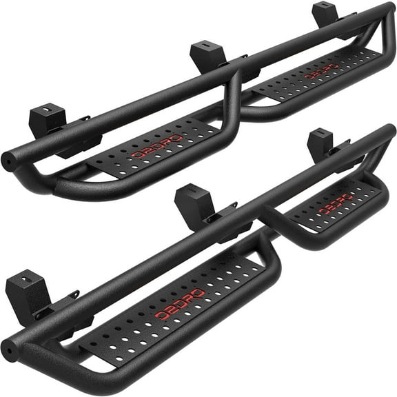 RVNI Running Boards Side Steps for 2007-2018 Jeep Wrangler JK 4 Door Nerf Bars