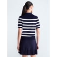 thumbnail image 4 of Free Assembly Women's and Women's Plus Polo Sweater with Short Sleeves, Lightweight, Sizes XS-4X, 4 of 6