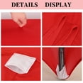 thumbnail image 6 of 5 Pack 6 Ft Stretchable Tablecloth, Stretch Spandex Tablecloth for Standard Folding Table, Tight Fit Washable and Wrinkle Resistant Spandex Table Cover for Wedding, Event, Parties (Red), 6 of 7