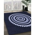 thumbnail image 3 of Ahgly Company Machine Washable Indoor Round Transitional Periwinkle Purple Area Rugs, 4' Round, 3 of 7