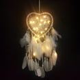 thumbnail image 5 of Amor corazón coche decoración colgante arte artesanías carillón de viento hermoso para regalo de novia Likrtyny Para estrenar, 5 of 5