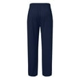 thumbnail image 4 of Mens Pants Relaxed Fit Solid Summer Cotton And Trousers And Style Pants Cargo Pants, 4 of 5