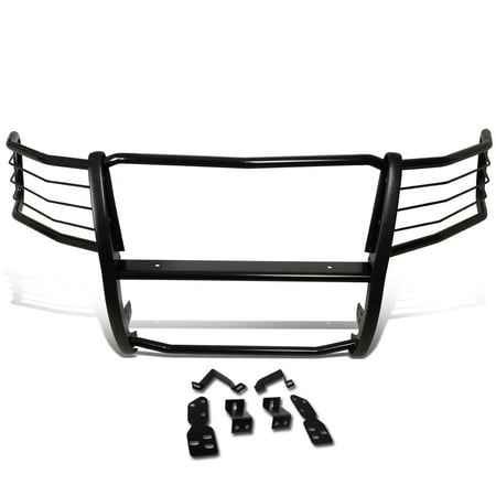 Headlight Brush Guard - For 2007 to 2013 Chevy Silverado 1500 Mild Steel Front Bumper Headlight / Grille Brush Guard 08 09 10 11 12