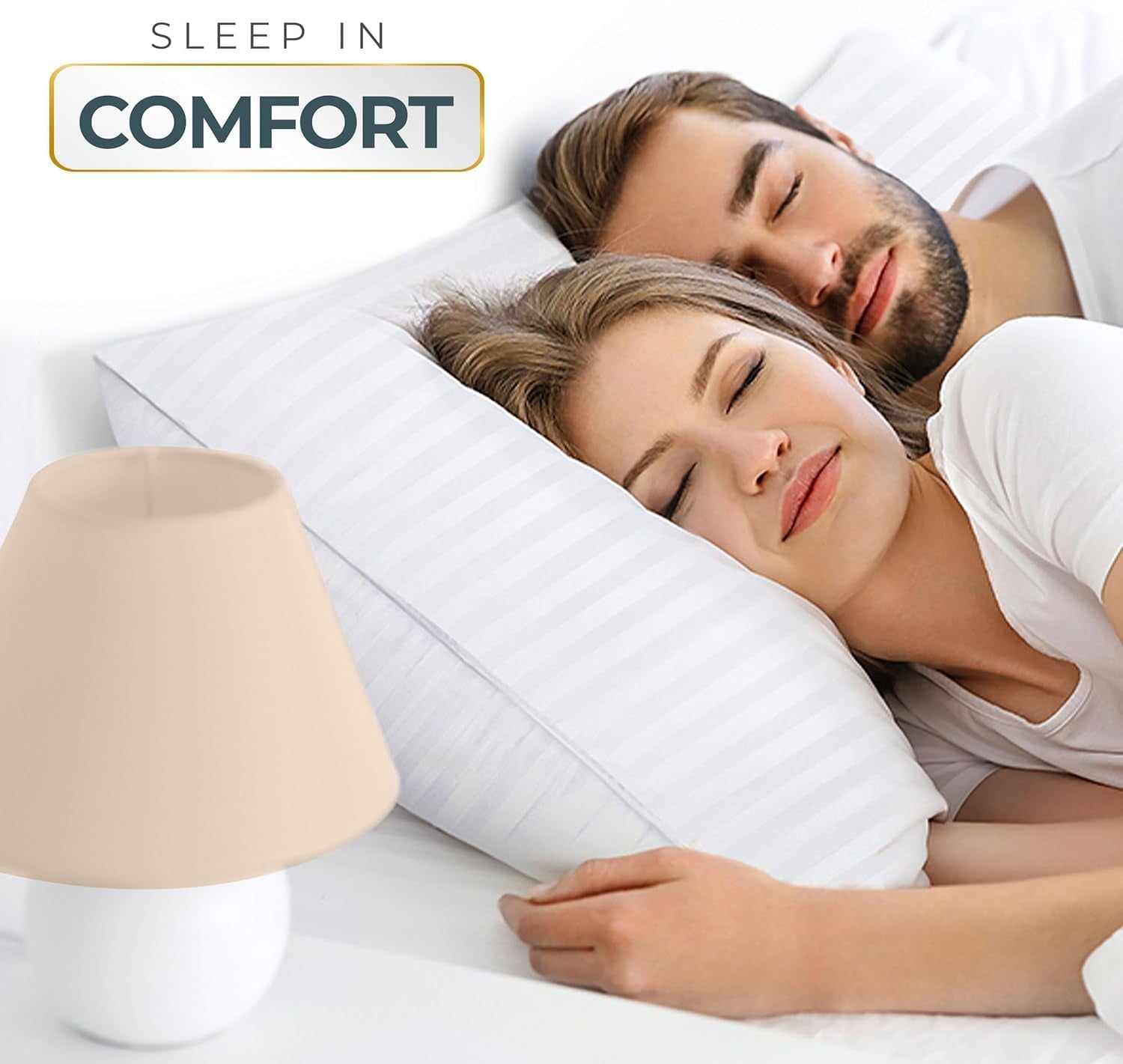 Utopia Bedding Bed Pillows for Sleeping Standard/Queen Size (White), Set of 4, Cooling Hotel Quality, for Back, Stomach or Side Sleepers