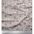thumbnail image 1 of Soimoi Modal Satin Fabric Coffee,Cookies & Cupcake Food Decor Fabric Printed Yard 42 Inch Wide, 1 of 1