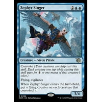 MtG March of the Machine Rare Zephyr Singer (FOIL) #86