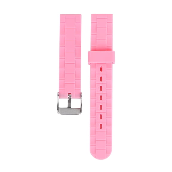 GOOHOCHY 1Pack Pink 13*0.6in Silicone Watchband Stylish Accessory for Women