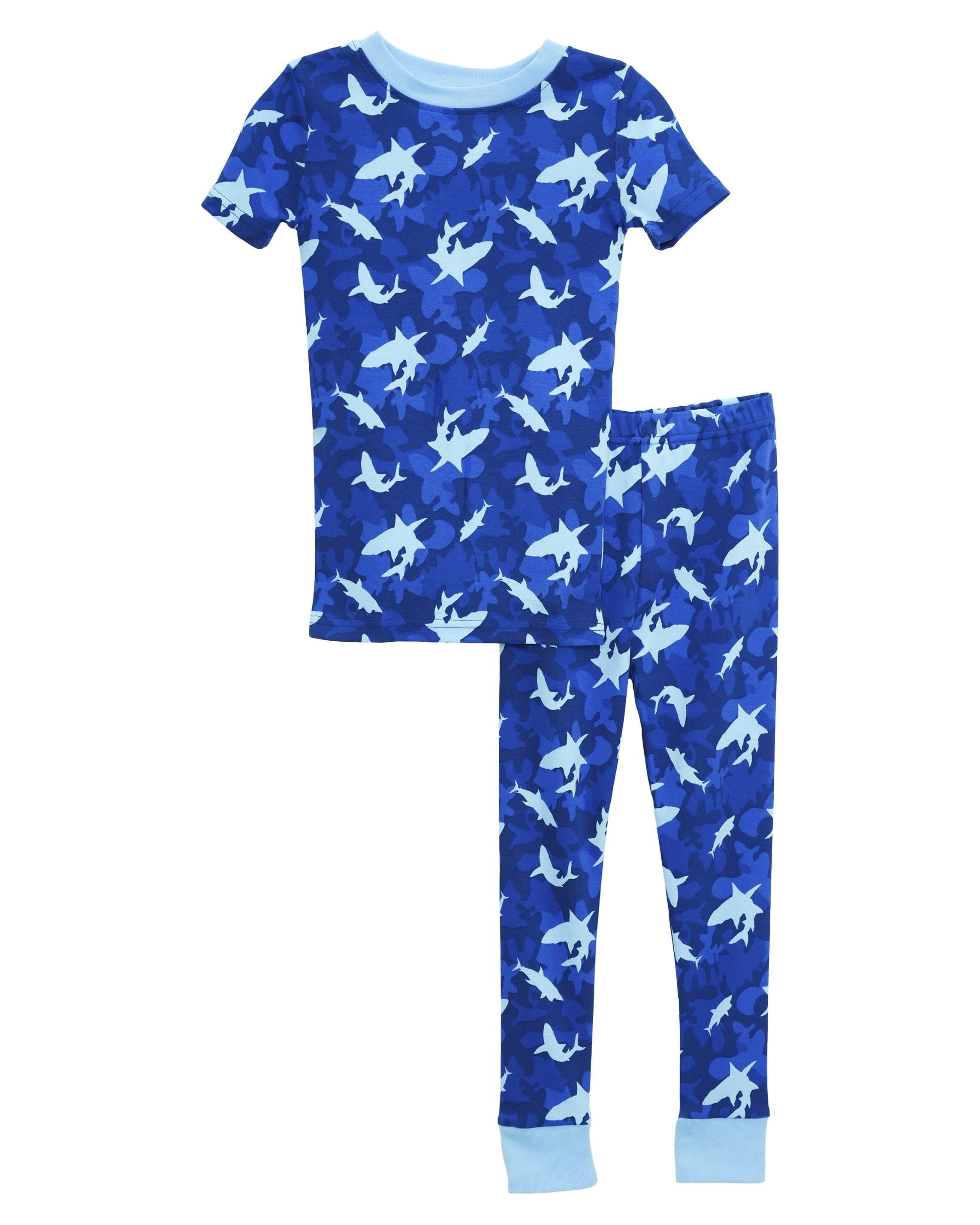 Pretigez Pyjama pour Garçons en Coton Biologique, Ensemble de Sommeil 2 Pcs
