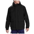 thumbnail image 1 of uikmnh Jackets For Men,Male Detachable Two Piece Jacket Outdoor Windproof Hooded Jacket,Size L, 1 of 5