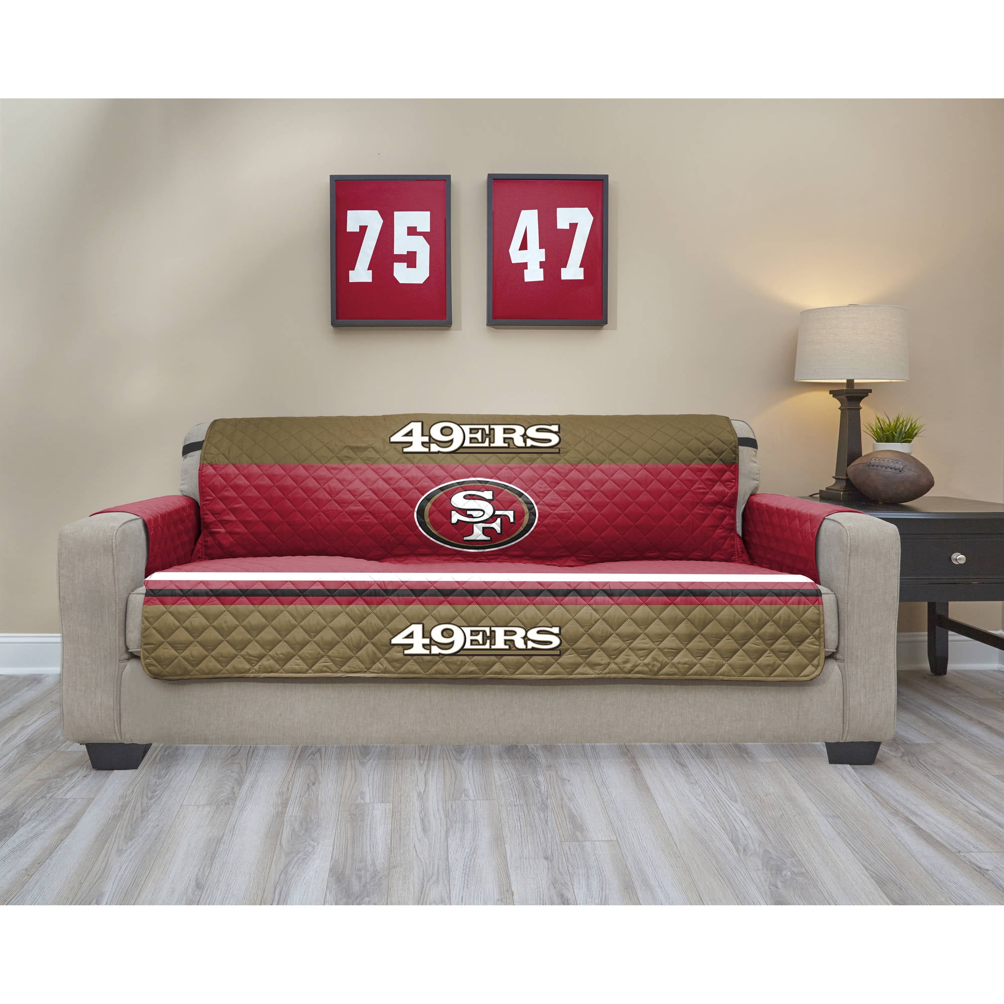 NFL Licensed TPU Lamination Waterproof Furniture Protector, Sofa, San Francisco 49Ers Walmart