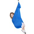thumbnail image 1 of Children Elastic Hammock Indoor Outdoor Kids Sensory Swing Home Fitness Yoga Hammock Dark Blue, 1 of 4
