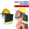 thumbnail image 3 of Parasol para Casco, Visera para el Cuello de Alta Visibilidad con Tira Reflectante, Ala (Casco No Incluido), Paquete de 2, 3 of 7
