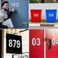 thumbnail image 6 of Joernso 5 Sheets 2/3/4-Inch Reflective Mailbox Number Sticker 0 to 9 Waterproof Die-cut Self Adhesive Vinyl Modern House Number Decal Window Door Decoration, 6 of 7