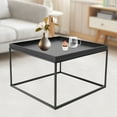 thumbnail image 5 of Modern Black Rectangular Square Coffee Table Elegant End/side Table Display Stand For Home Office, 5 of 19