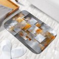 thumbnail image 3 of 1pc Abstract Square Composition Absorbent Non-Slip Bathroom Thickened Flannel Rug Decor,Soft,Quick Drying,Suitable For Indoor/outdoor Use,Bathrooms,Bedrooms,Kitchens,Terrace,Laundry Rooms,16"x24", 3 of 9