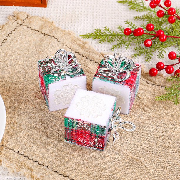 Ganfancp Christmas Foam Gift Box Decoration Hanging Decorations Christmas Tree Twines Decoration Ball Window Scene Hangings Ofertas de La Semana 3X Cajas de Navidad
