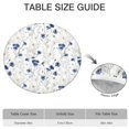 thumbnail image 6 of White Daisy Flower Pattern Round Fitted Tablecloth with Elastic Edge,Dining Table Cover Waterproof,Outdoor Round Tablecloth for Camping,Dining,Indoor and Outdoor, 6 of 7