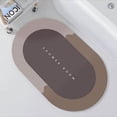 thumbnail image 4 of Alfombra de baño Alfombras antideslizantes súper absorbentes modernas y simples (marrón) brillar Electrónica, 4 of 4