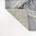 thumbnail image 6 of JONATHAN Y SUPERSOFT 2 x 8 Runner Rug, Viscon Abstract Marble - Light Gray/Black, SEU207A-28, 6 of 9