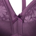 thumbnail image 3 of Lace Patchwork Plus Size Bras for Women No Underwire Push Up Adjustable Soft Bralettes Comfort Wireless Everyday Tshirt Bra, 3 of 4