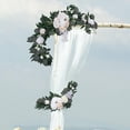 thumbnail image 4 of 2 piezas de arco de boda, decoración floral, corona de recepción de boda, guirnalda de flores champán, 4 of 8