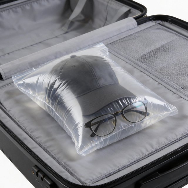 SHOWERORO 50Ud Bolsas Inflables Transparentes Para Embalaje De Gorras Con Protección Humedad
