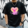 thumbnail image 3 of Men's T Shirts New Trendy Sports Shirt Round Neck Patterned Tee Loose style Creative Gifts for Friends L, 3 of 4