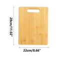 thumbnail image 3 of WSBDENLK Cooking Board Inner Handle Thawing Board and Wood Cutting Board Travel Fruit Chopping Board Camping Portable Small Vegetable Board Cutting Boards for Kitchen, 3 of 9