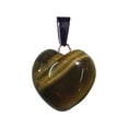 thumbnail image 2 of FNGZ Hangs Clearance Heart Pendant Crystal Stone Peach Heart Pendant Women's Necklace Natural Rough Stone Love Pendant, 2 of 3