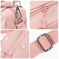 thumbnail image 4 of PULLIMORE Nylon Tote Bag for Women Crossbody Shoulder Bags Messenger Purse Top Handle Satchel Handbags for Travel Work, Pink#2, 4 of 8