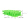 thumbnail image 2 of Luxshiny Grass Mat Cat Feeder Mat Interactive Foraging Pet Accessory 1Pcs Light Green 35.8X16.8X8.5cm, 2 of 8