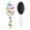 White-532, variant on Camo Hair Brush, Military Camouflage Detangler Paddle Brush, Soft Bristle Cushion Hairbrush for Wet Dry Hair, Men Women Boys Girls, Tactical Army Style Gift Idea