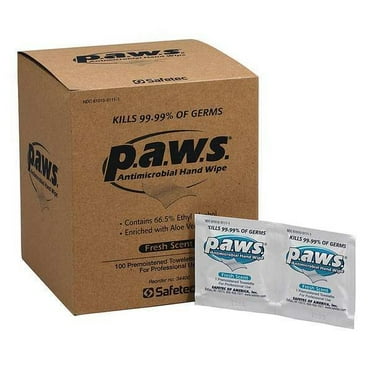 First Aid Only Sanitizer Wipes,,8inL,5inW M928