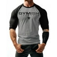 thumbnail image 2 of GYMISH RAGLAN Gymish Lifestyle Logo Workout Gym T-Shirt – Funny Gym Shirt for Men, Men's Fitness Tee, Bodybuilding & Weightlifting Apparel, 2 of 6