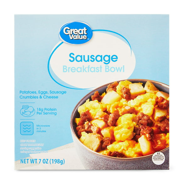 Great Value Sausage Breakfast Bowl, 7 oz (Frozen)