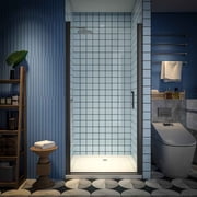 Shower Glass Doors – 36-38 Black Pivot Semi-Frameless | Classy