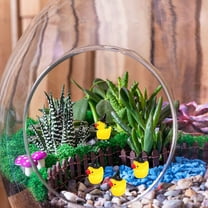 Masteelf 10pcs Garden Statues Duck Miniature Animal Figurine Charms Funny Cartoon Dollhouse Wizard Hat Outdoor Decorations For Yard Home Garden Patio Office